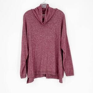BKE Soft Red Turtleneck Sweatshirt Size Medium